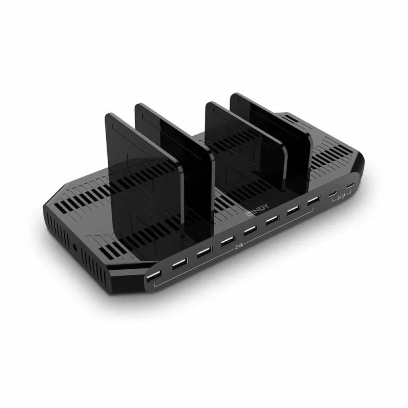 Charger station 120w usb-10port 73435 lindy