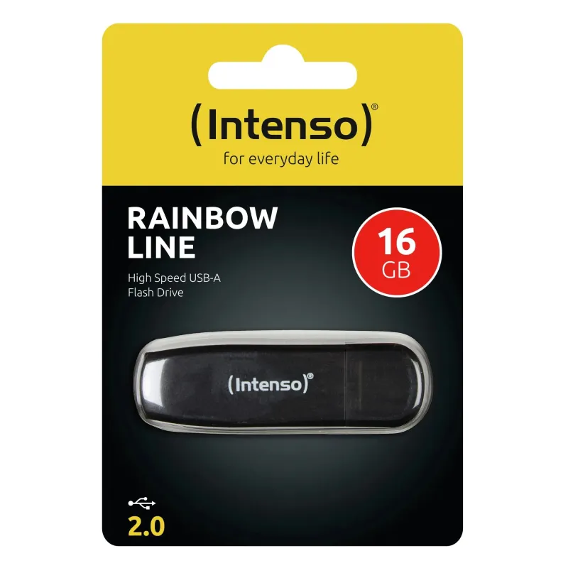Memory drive flash usb2 16gb-black 3502470 intenso