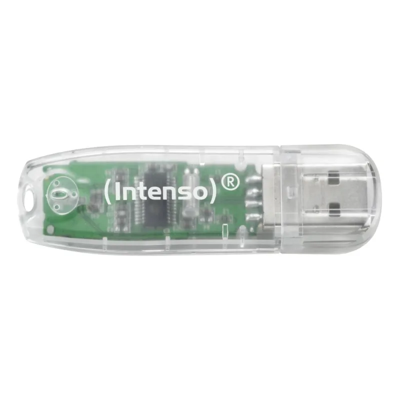 Memory drive flash usb2 32gb-transparent 3502480 intenso
