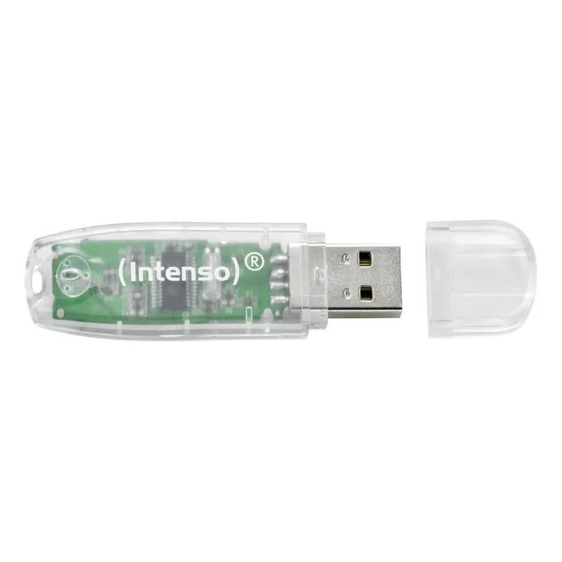 Memory drive flash usb2 32gb-transparent 3502480 intenso