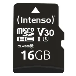 Memory micro sdhc 16gb c10-w-adapter 3433470 intenso