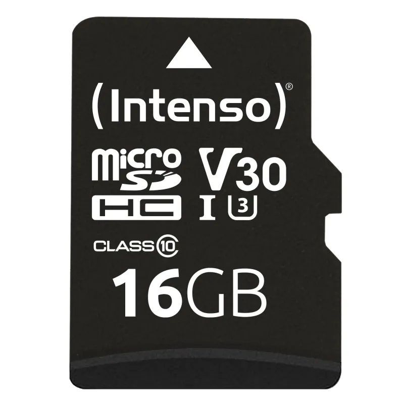 Memory micro sdhc 16gb c10-w-adapter 3433470 intenso