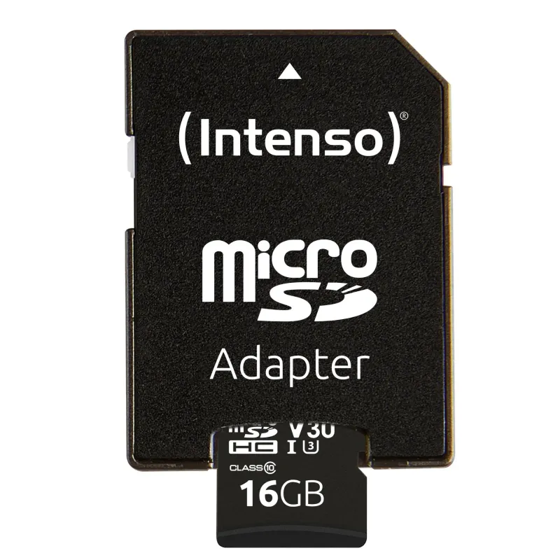 Memory micro sdhc 16gb c10-w-adapter 3433470 intenso