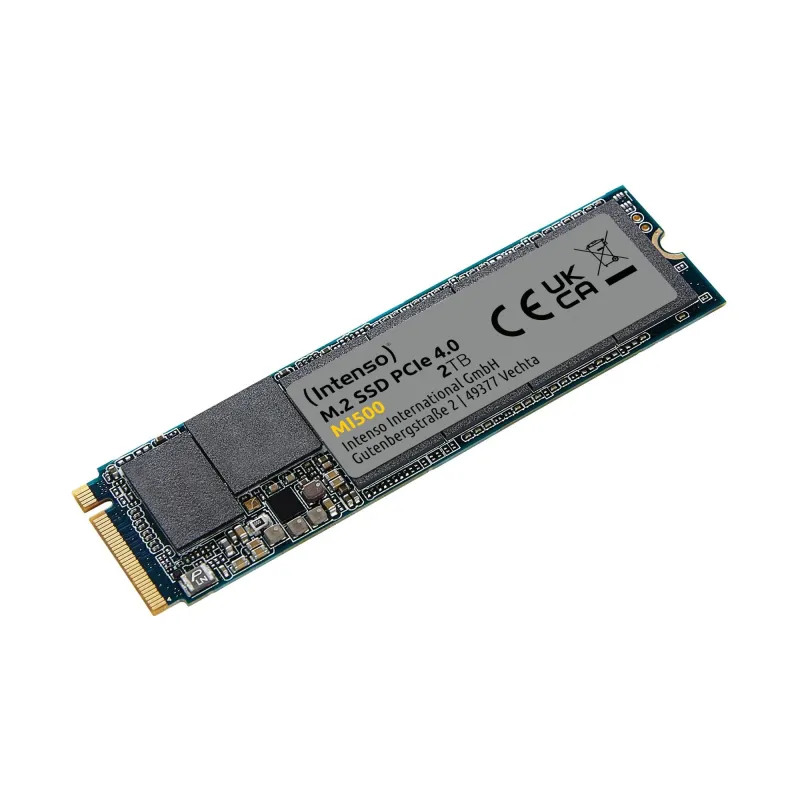 SSD-INTENSO-MI500-2TB-M.2-NVMe-3D NAND-Write speed 4500 MBytes-sec-Read speed 5300 MBytes-sec-4mm-TBW 1200 TB-MTBF 1500000