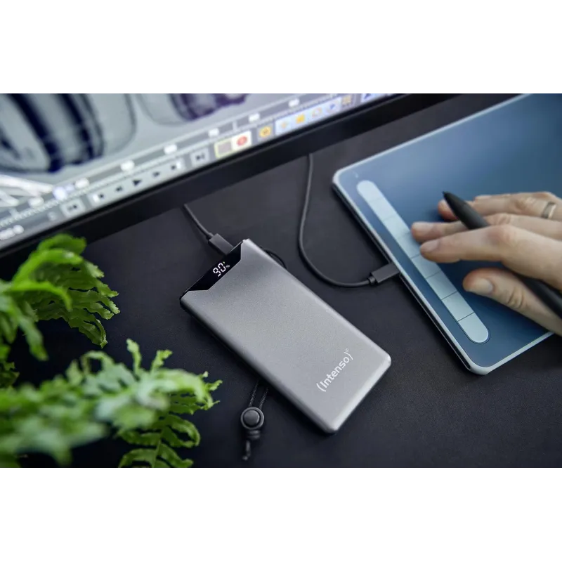 Power bank usb 10000mah qc3.0-grey 7332034 intenso
