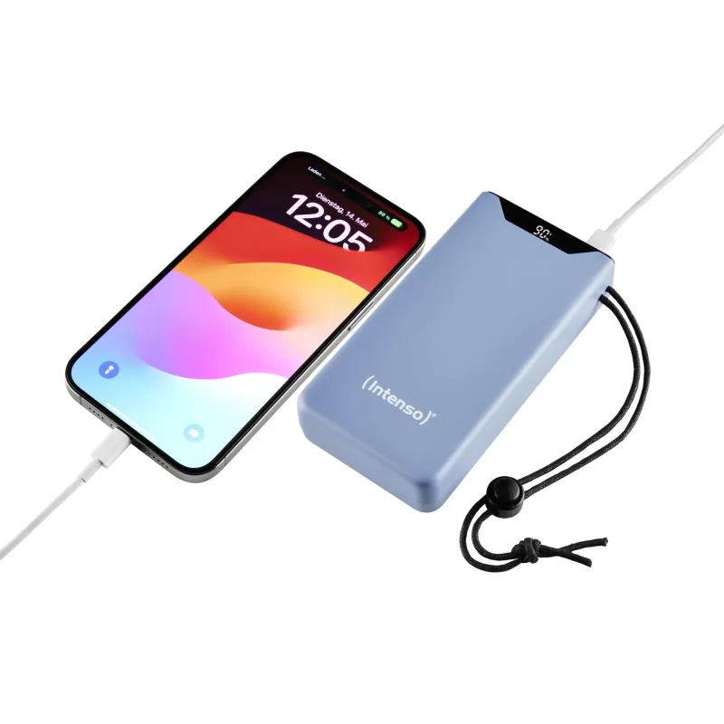 Power bank usb 20000mah qc3.0-blue f20000 7332055 intenso