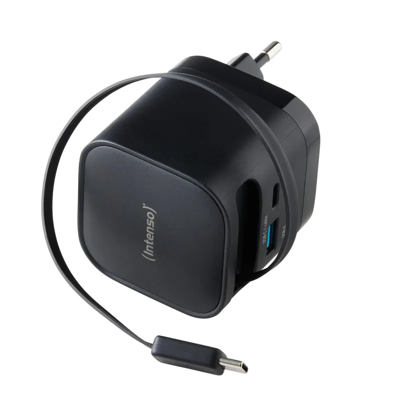Power adapter 1xusb-a-1xusb-c-black 7806520 intenso