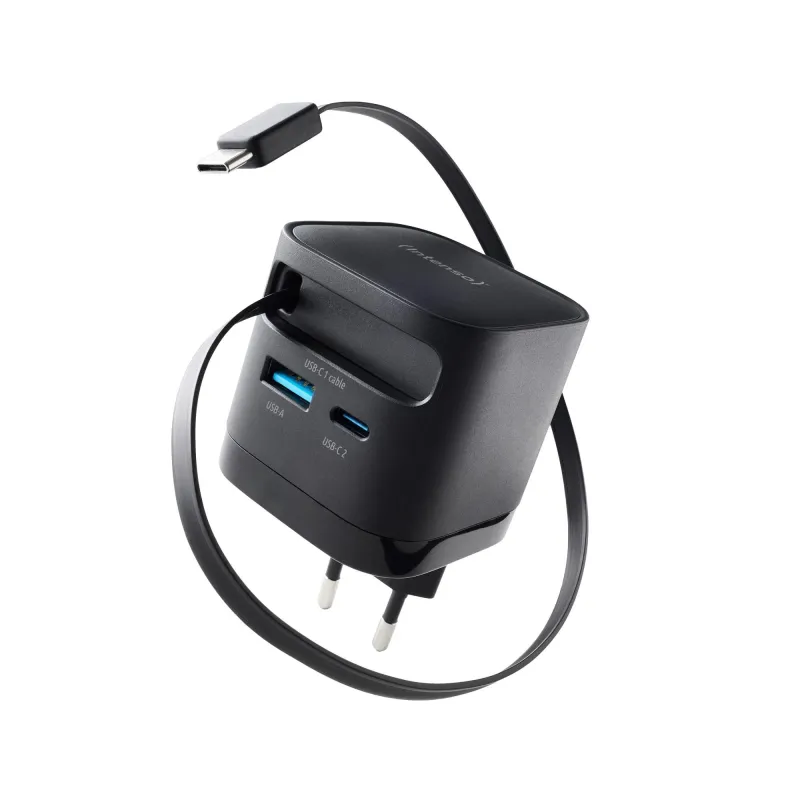 Power adapter 1xusb-a-1xusb-c-black 7806520 intenso