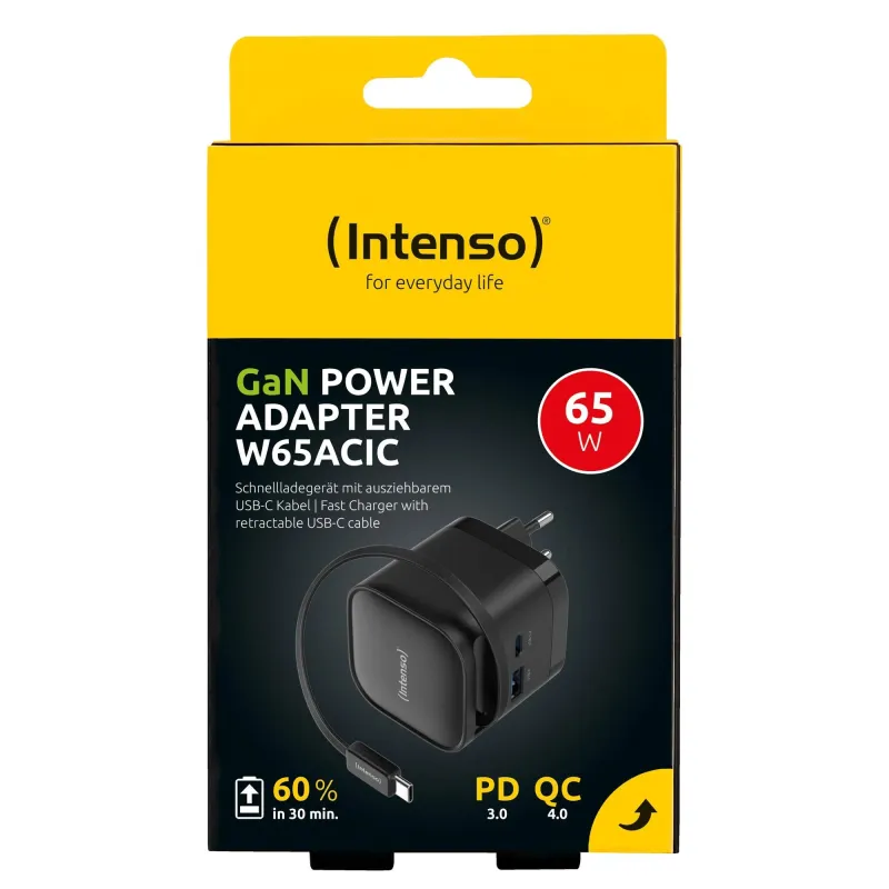 Power adapter 1xusb-a-1xusb-c-black 7806520 intenso
