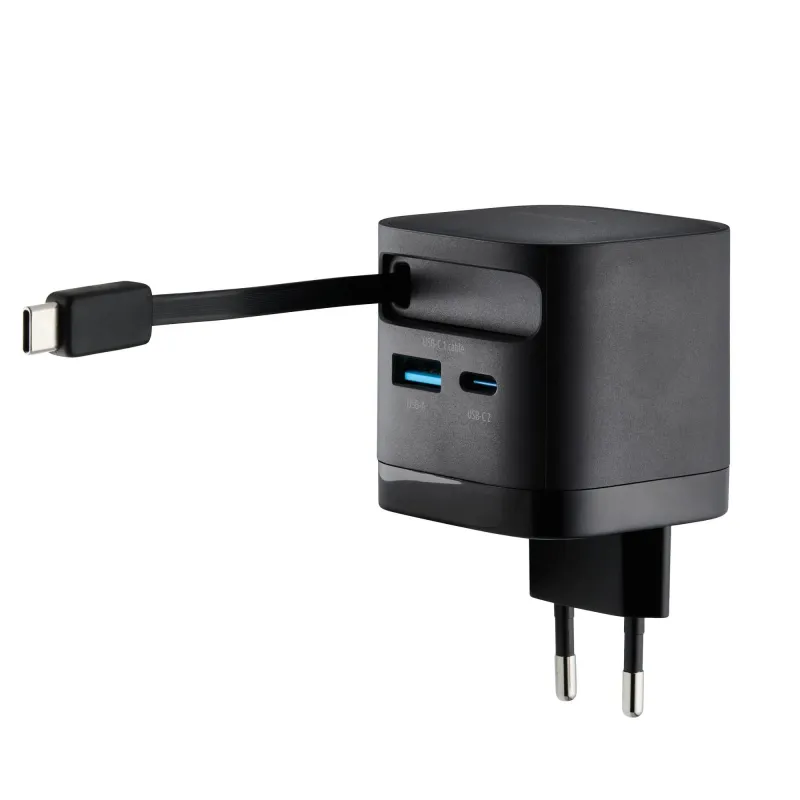 Power adapter 1xusb-a-1xusb-c-black 7806520 intenso