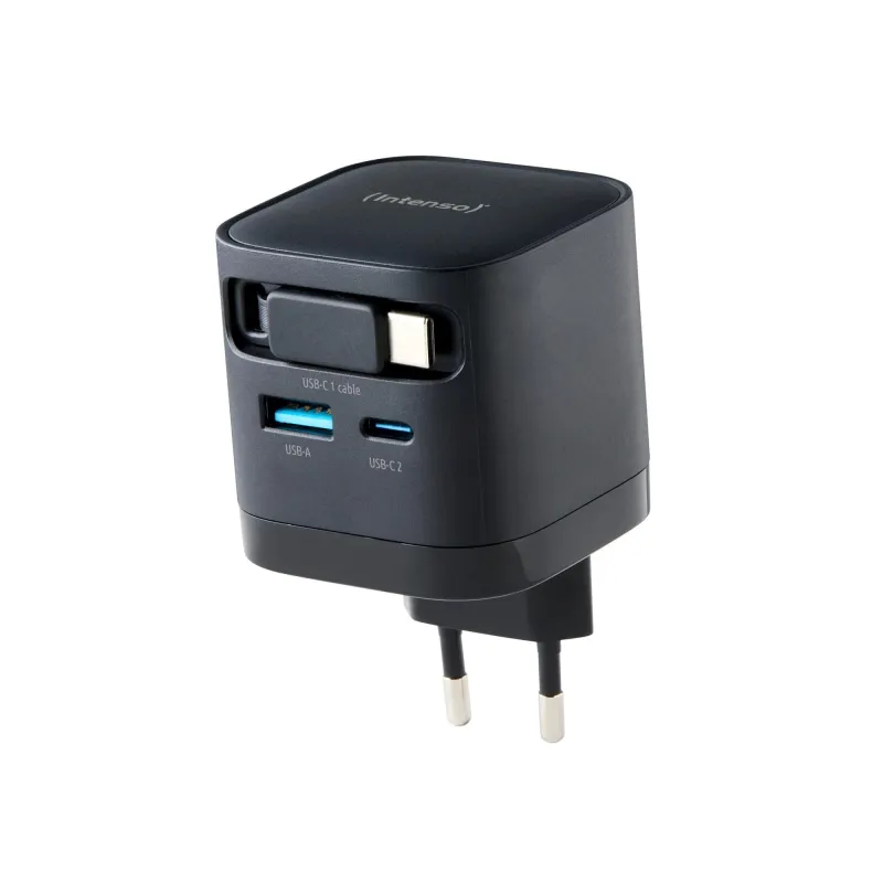 Power adapter 1xusb-a-1xusb-c-black 7806520 intenso