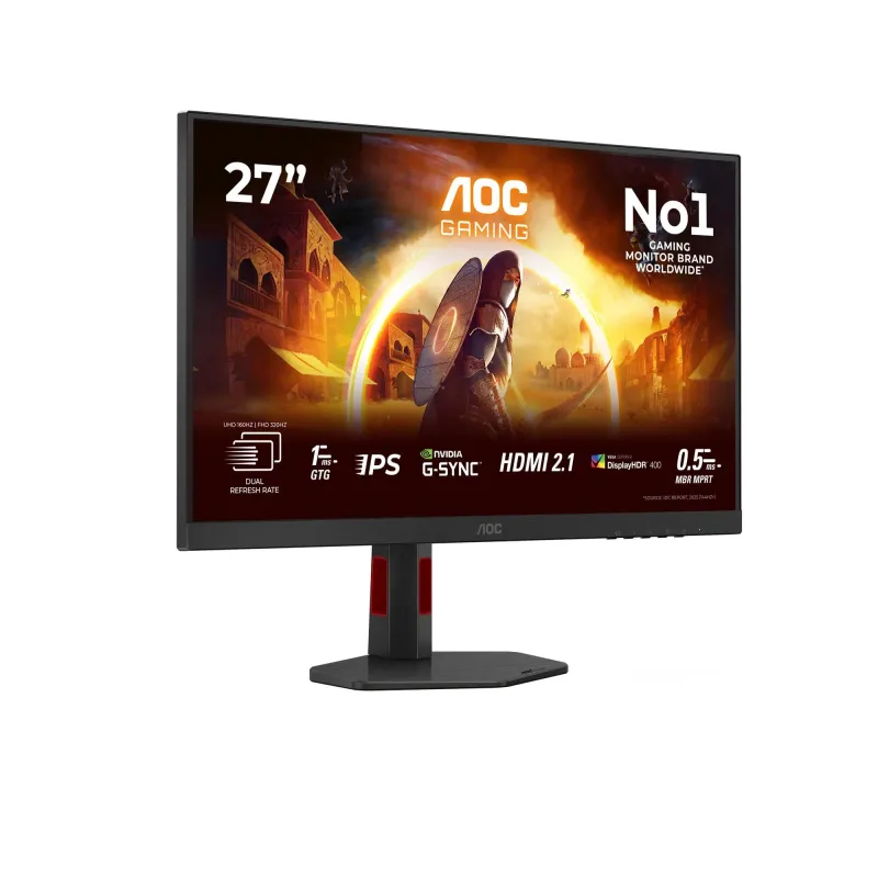 LCD Monitor-AOC-27 -3840 x 2160 pixels-4K Ultra HD-Native aspect ratio 16:9-LED-Flat-U27G4R