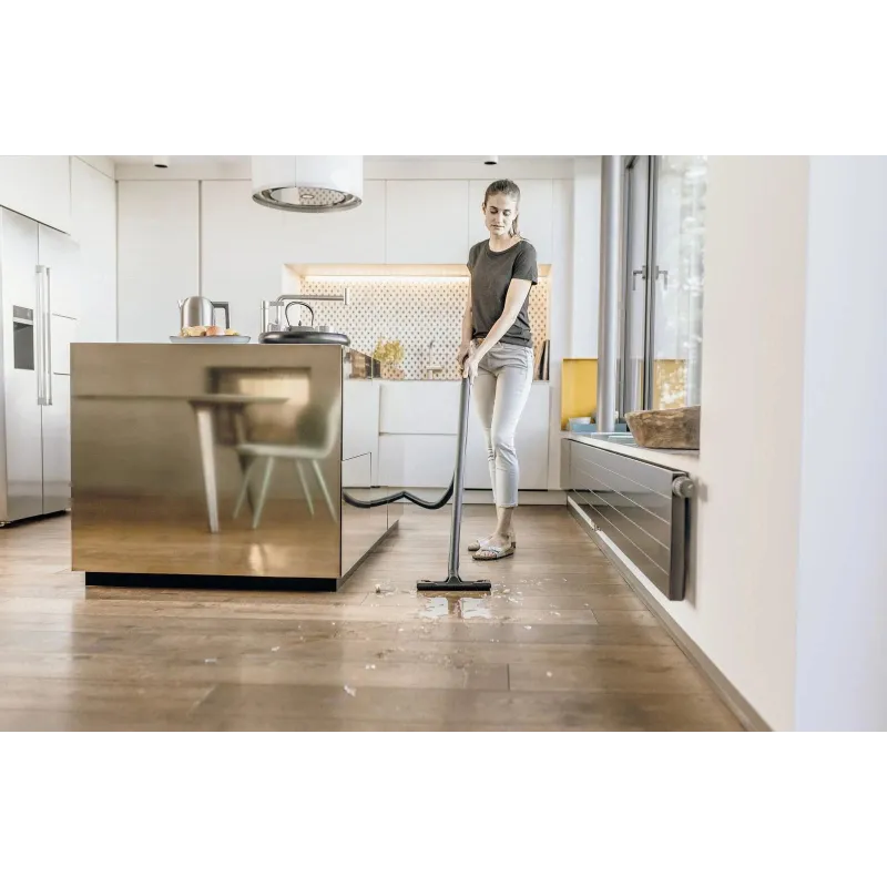 Vacuum Cleaner-KARCHER-Suction power 220 AW-Input power 1000 W-Dust capacity 15 L-Drum vacuum-Cleaning type Dry&wet-Dust