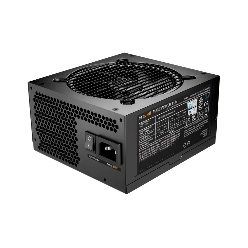 Power Supply-BE QUIET-Pure Power 13m-650 Watts-Efficiency 80 PLUS GOLD-PFC Active-MTBF 100000 hours-BP025EU