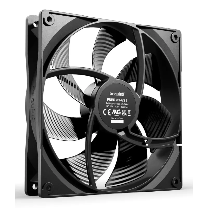 Case fan 140mm pure wings 3-pwm 3pack bl139 be quiet