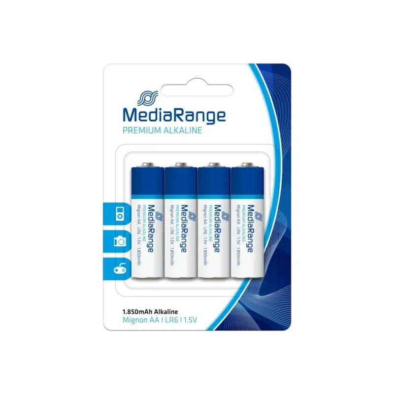 Battery alkaline aa 1.5v-4pcs mrbat104 mediarange