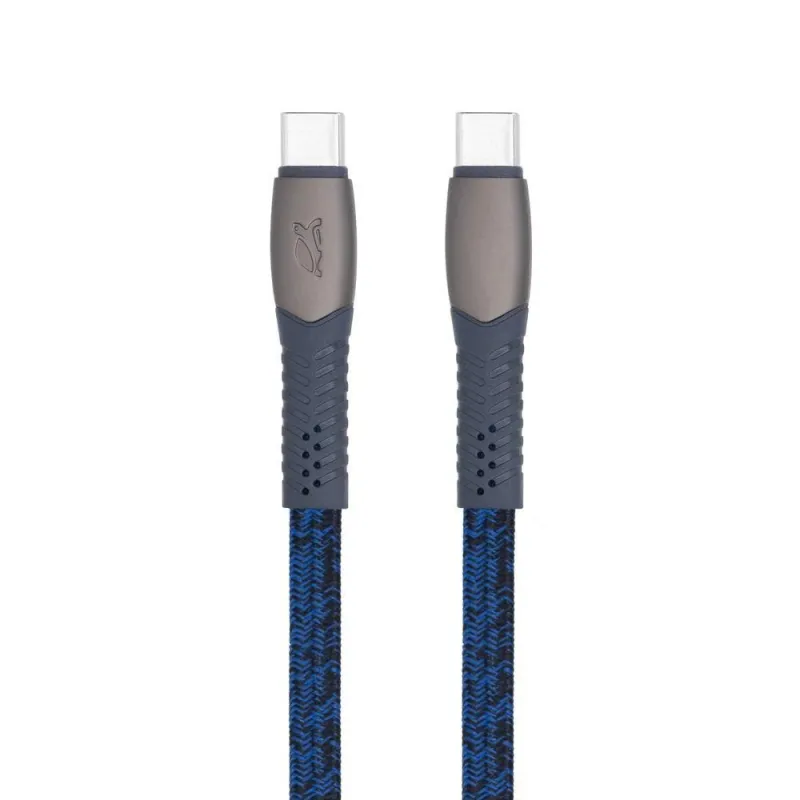 Cable usb-c to usb-c 1.2m-blue ps6105 bl12 rivacase