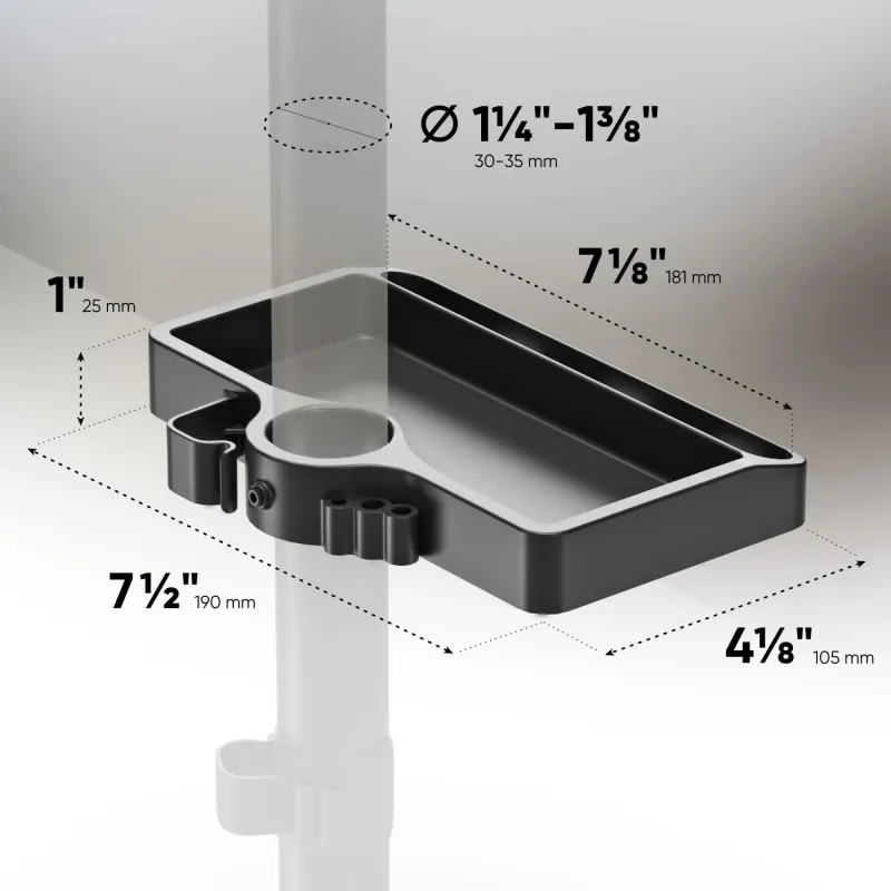 Desk mount acc organizer-black a35-b onkron