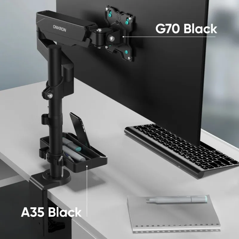 Desk mount acc organizer-black a35-b onkron