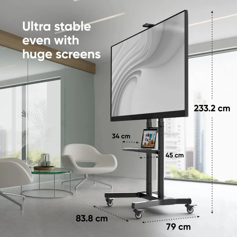 Tv set acc mobile stand-50-90-black ts1891-b onkron
