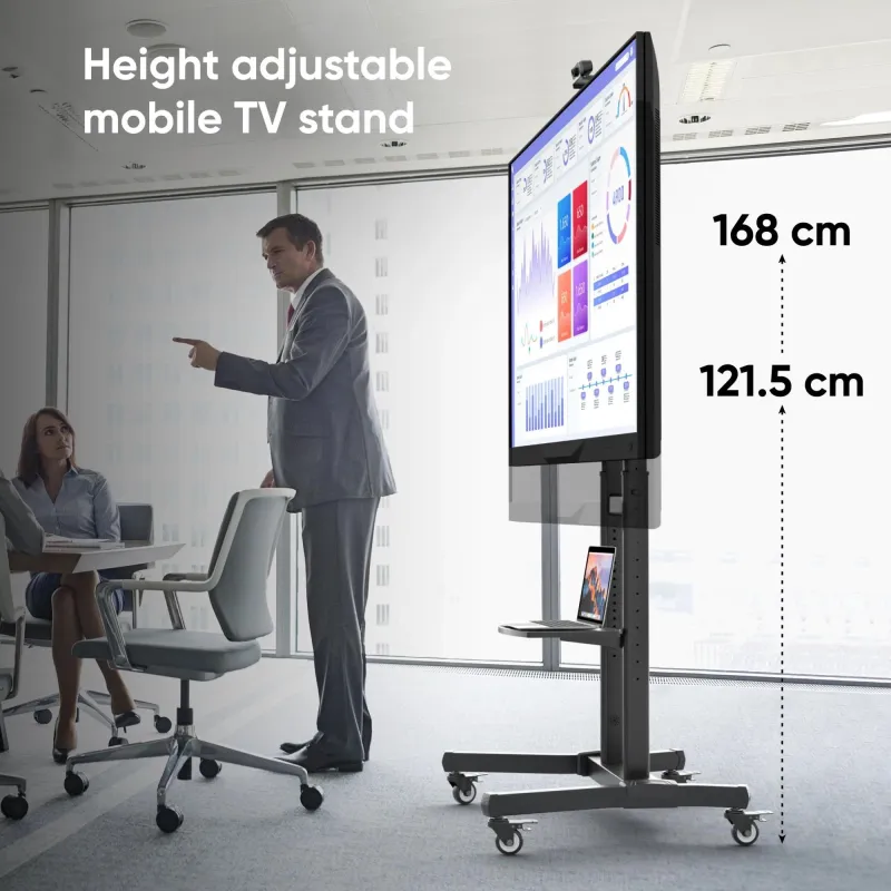 Tv set acc mobile stand-50-90-black ts1891-b onkron