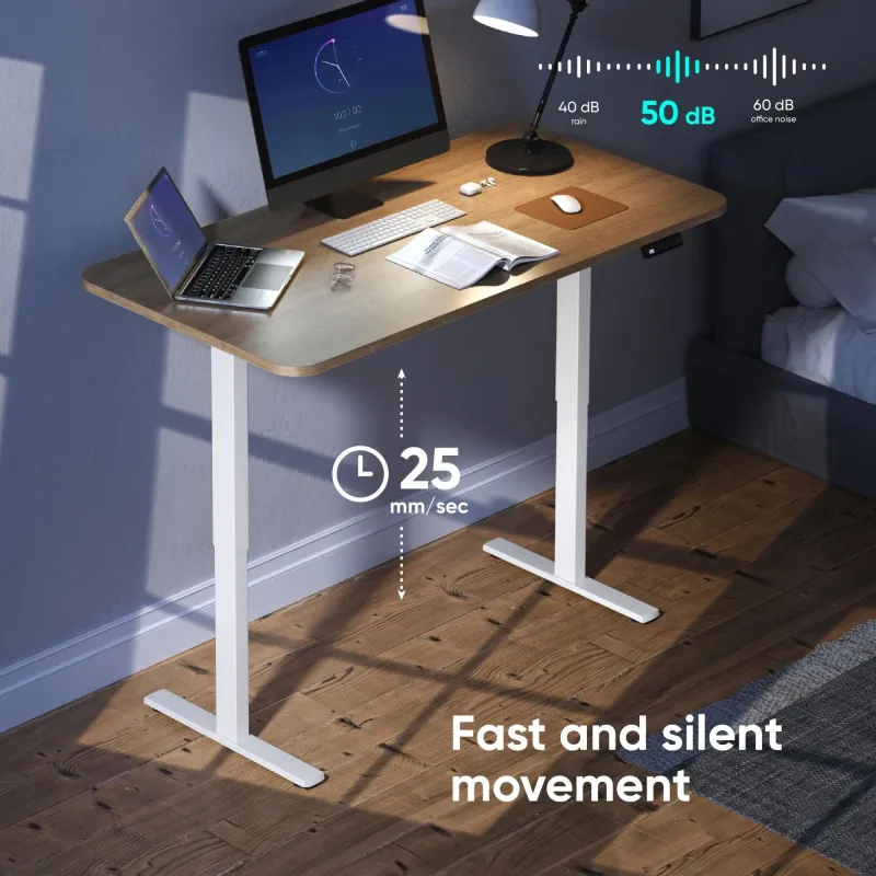 Desk frame motorised-white cdf222e-w onkron
