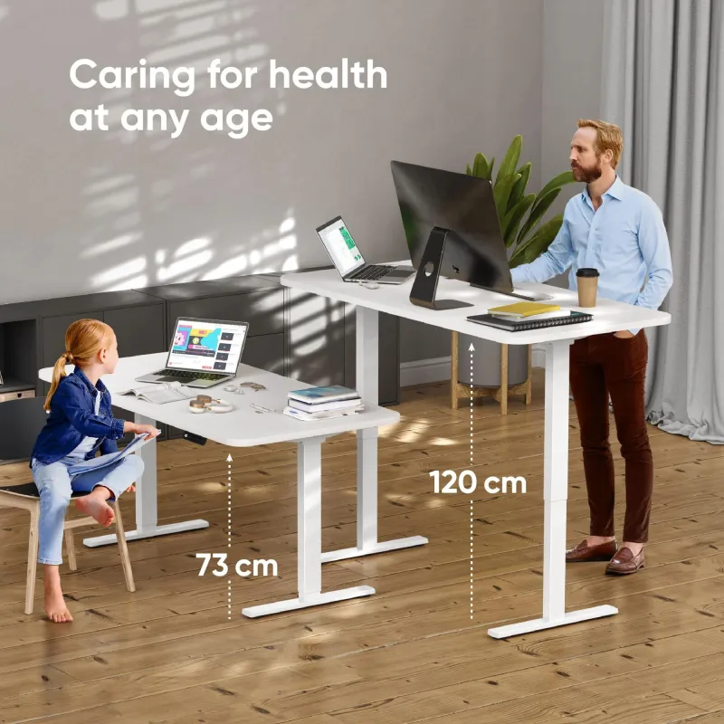 Desk frame motorised-white cdf222e-w onkron