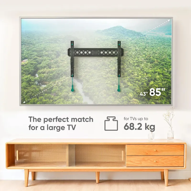 Tv set acc wall mount -43-85-black tm6-b onkron