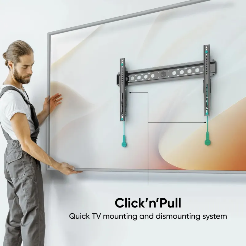 Tv set acc wall mount -43-85-black tm6-b onkron