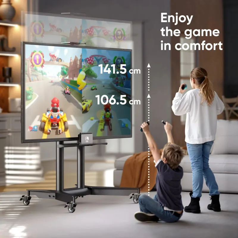 Tv set acc mobile stand-32-75-black ts1571-b onkron