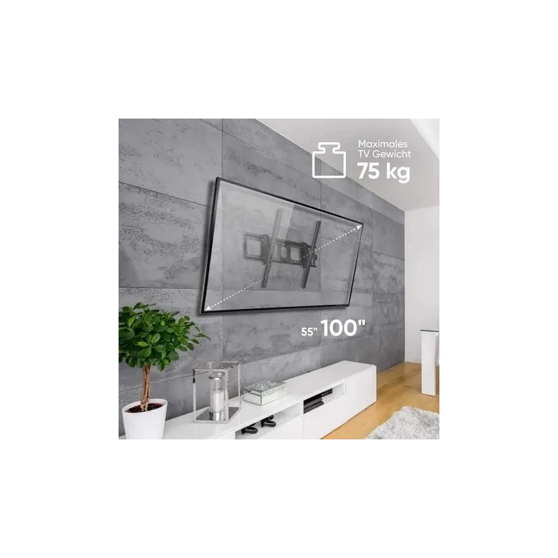Tv set acc wall mount-55-100-black ut4-b onkron
