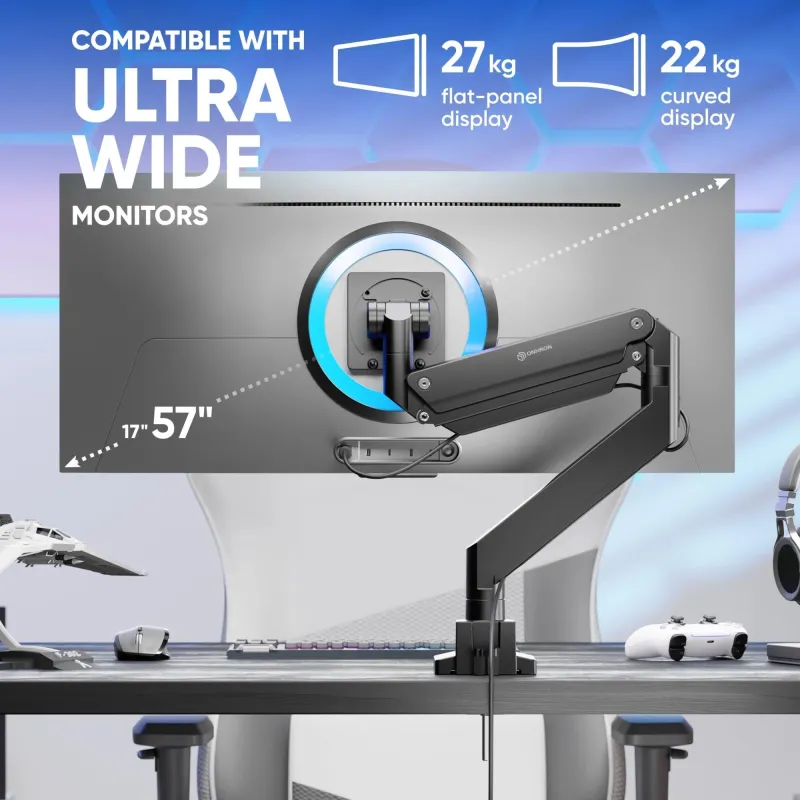 Monitor acc desk mount-17-57 black g130-b onkron
