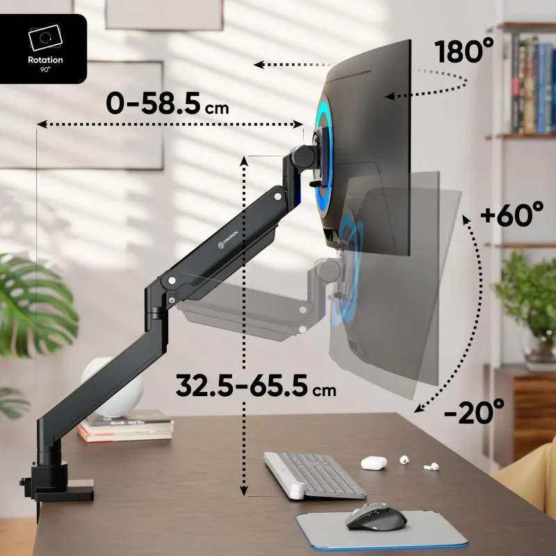 Monitor acc desk mount-17-57 black g130-b onkron