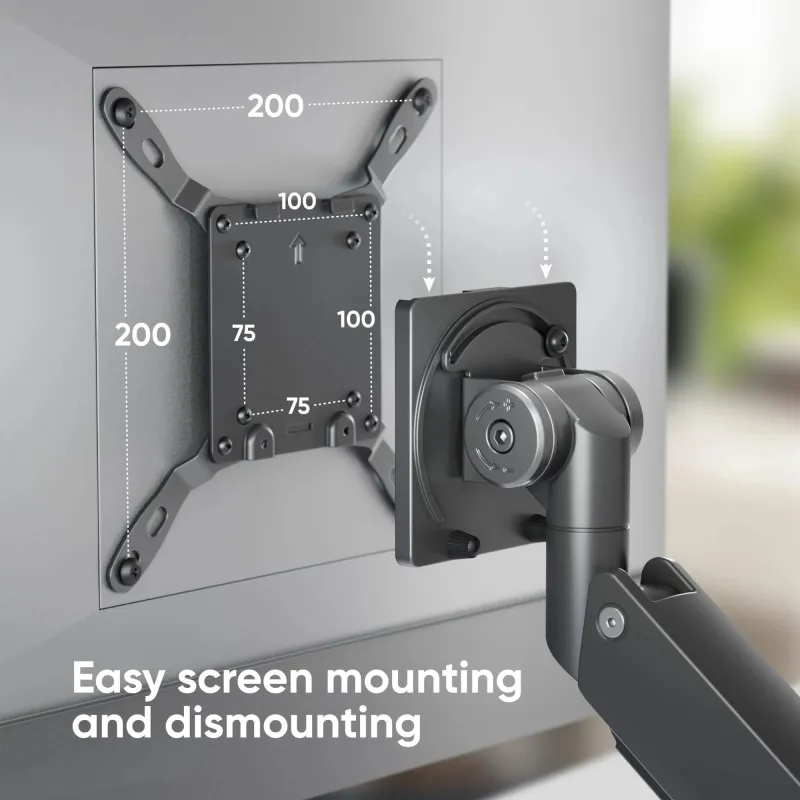 Monitor acc desk mount-17-57 black g130-b onkron