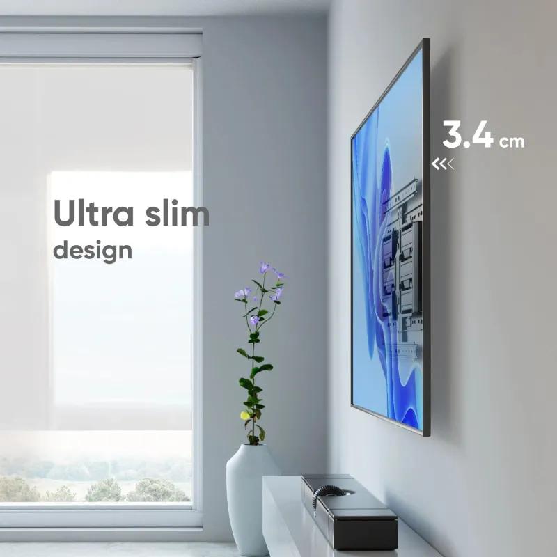 Tv set acc wall mount -32-90-black sm6l-b onkron