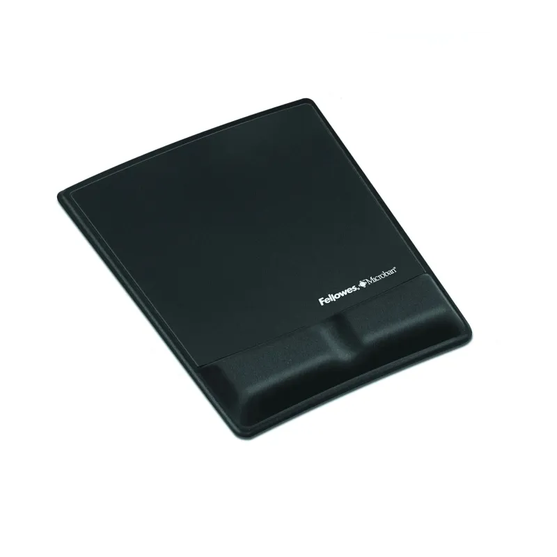 Mouse pad wrist support-black 9181201 fellowes