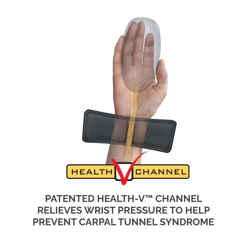 Mouse pad wrist support-black 9181201 fellowes