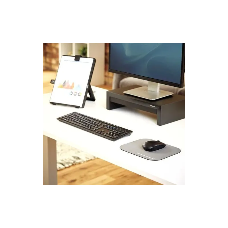Mouse pad microban-silver 5934005 fellowes