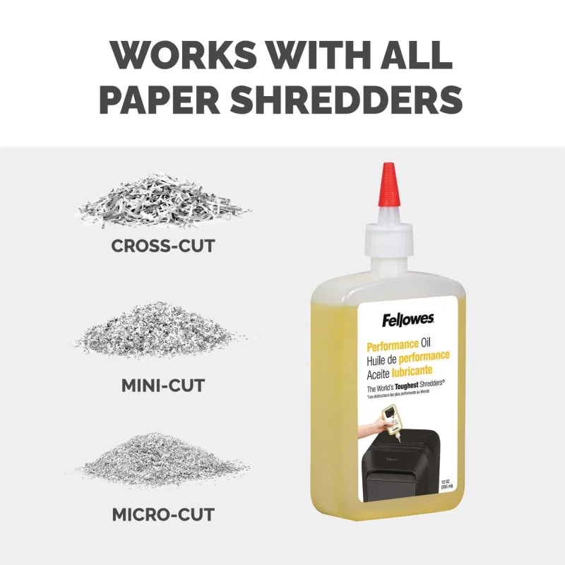 Shredder acc oil-355ml 3608601 fellowes