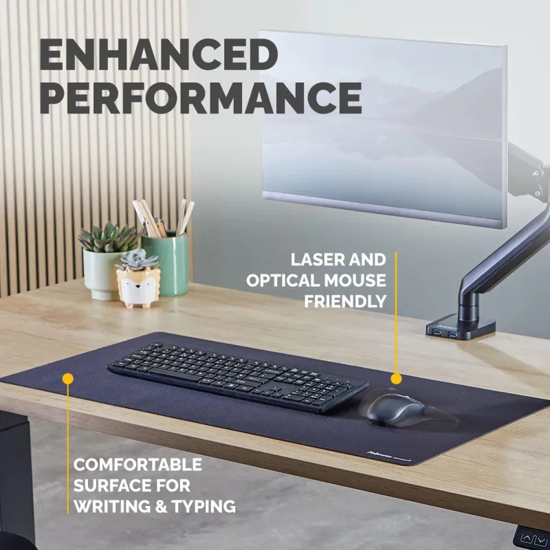 Desk mat breyta-black 100139320 fellowes
