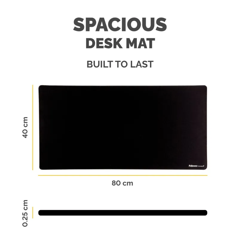 Desk mat breyta-black 100139320 fellowes