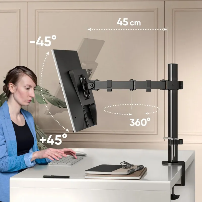 Monitor acc desk mount-13-34 black d121e-b onkron