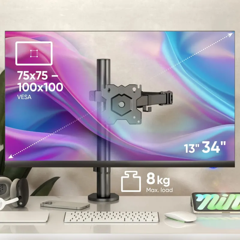 Monitor acc desk mount-13-34 black d121e-b onkron