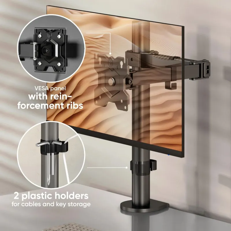 Monitor acc desk mount-13-34 black d121e-b onkron