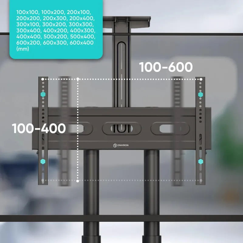 Tv set acc mobile stand-40-70-black ts1552-b onkron