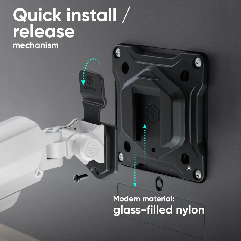 Monitor acc desk mount-13-32 blk-wht g160-bw onkron