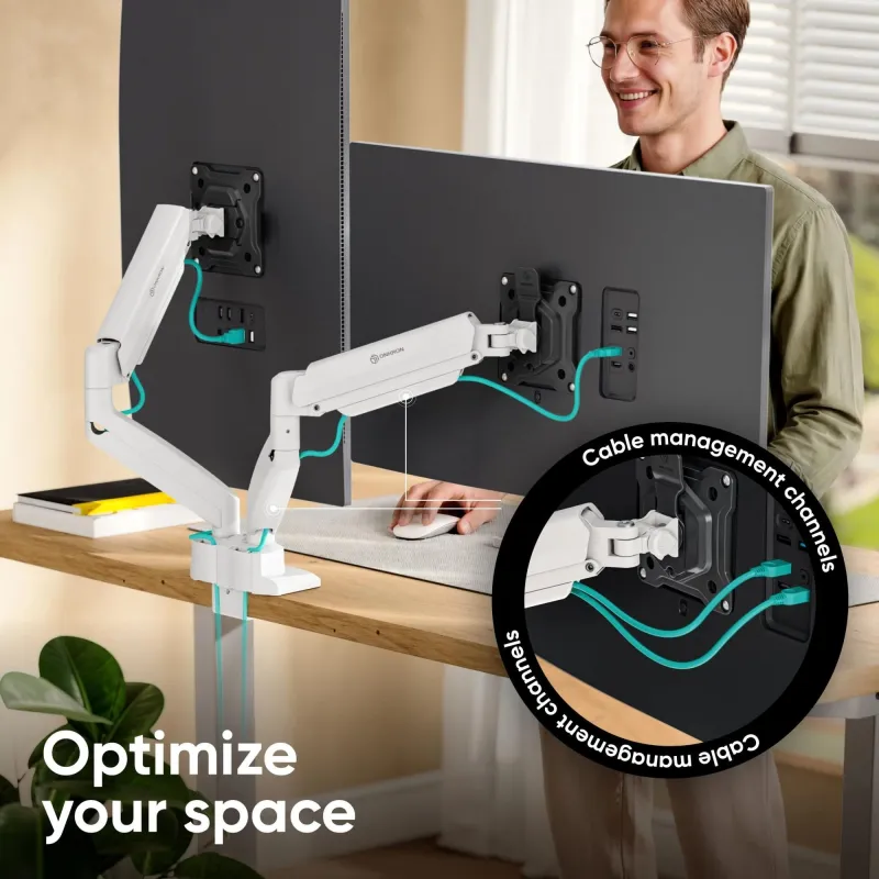Monitor acc desk mount-13-32 blk-wht g160-bw onkron