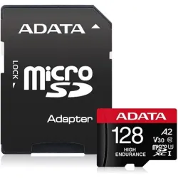 ADATA - AUSDX128GUI3V30SHA2-RA1 Memory Card - 128 GB - MicroSDXC - Flash memory class 10 - Adapter