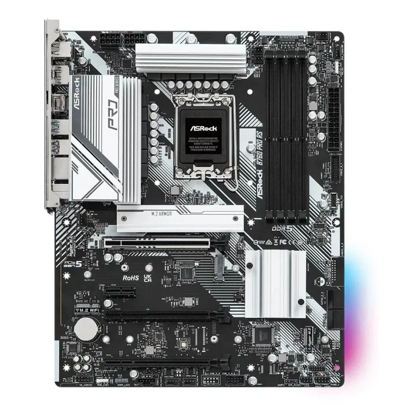 Mainboard-ASROCK-Intel B760 Express-LGA1700-ATX-Memory DDR5-Memory slots 4-1xPCI-Express 3.0 1x-1xPCI-Express 3.0