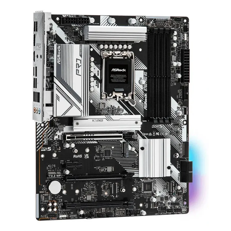 Mainboard-ASROCK-Intel B760 Express-LGA1700-ATX-Memory DDR5-Memory slots 4-1xPCI-Express 3.0 1x-1xPCI-Express 3.0